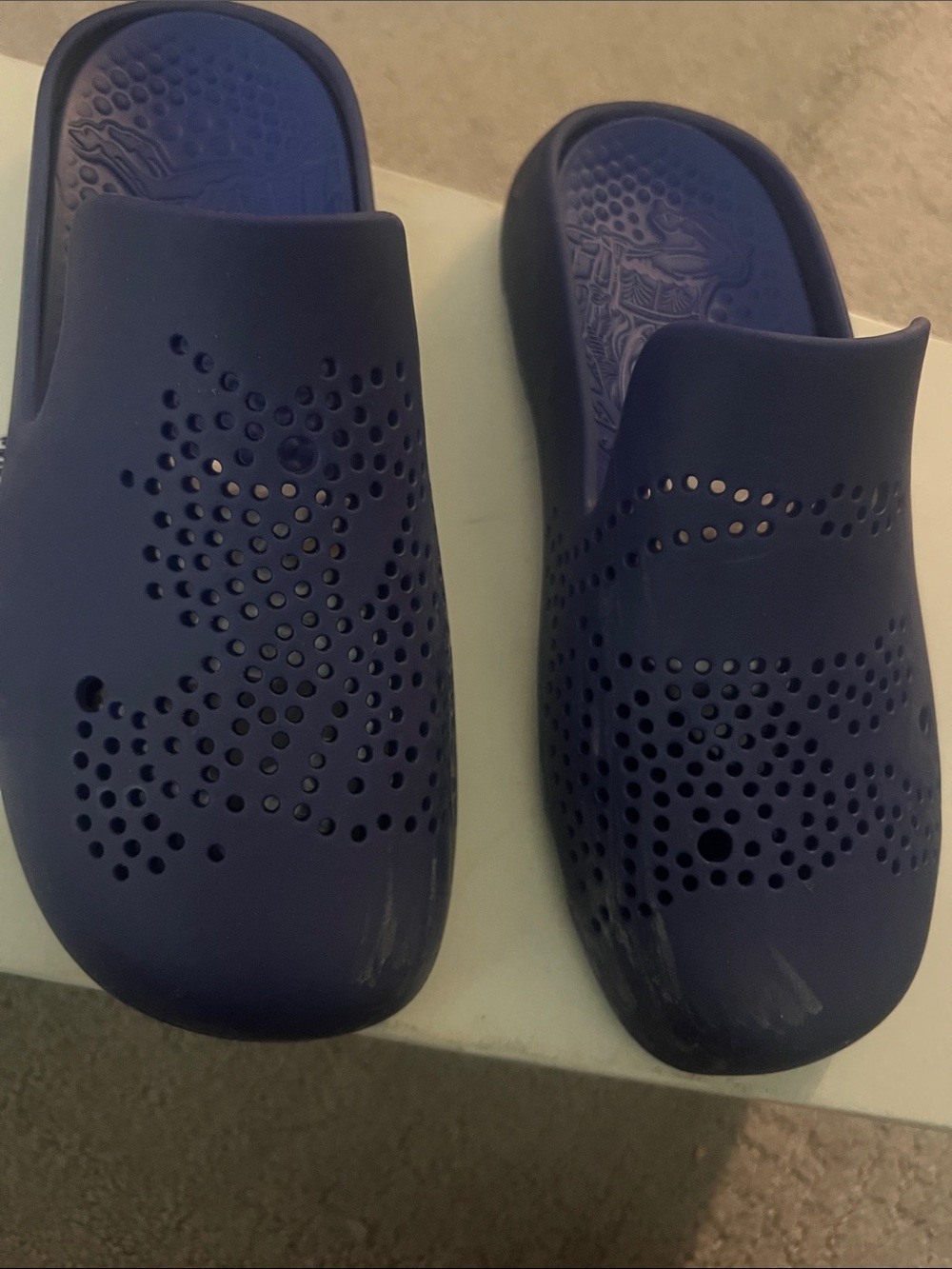 Burberry Black Rubber Clog Slides